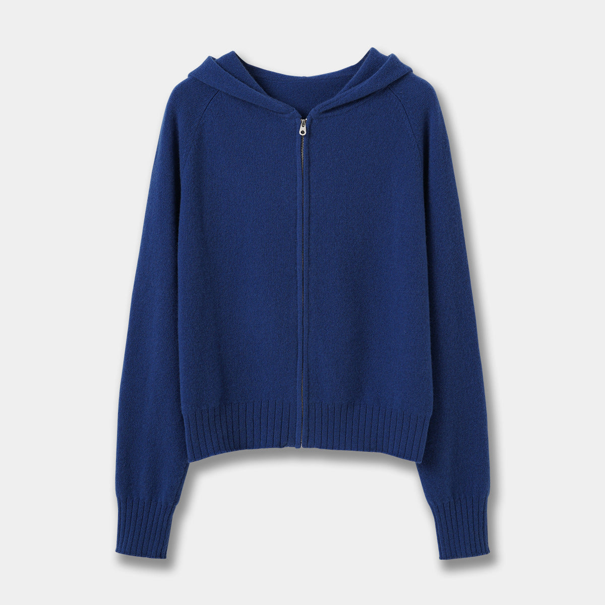 Knitted Zip-Up Hoodie Short Jacket Women's Korean-Style Casual Long Pants Belted Set