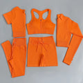 2/3/5PC Women's tracksuit Seamless Yoga Set Workout Sportswear Gym Clothing Drawstring High Waist  Leggings Fitness Sports Suits