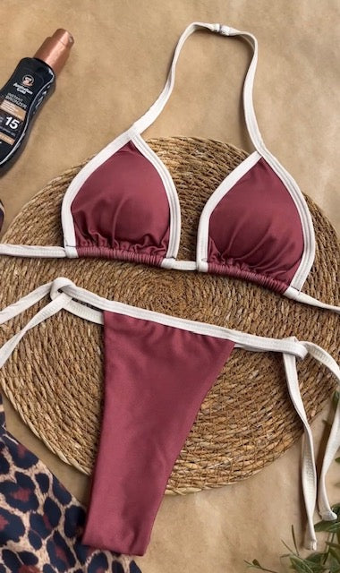 CONJUNTO BRONZE MARRÓN
