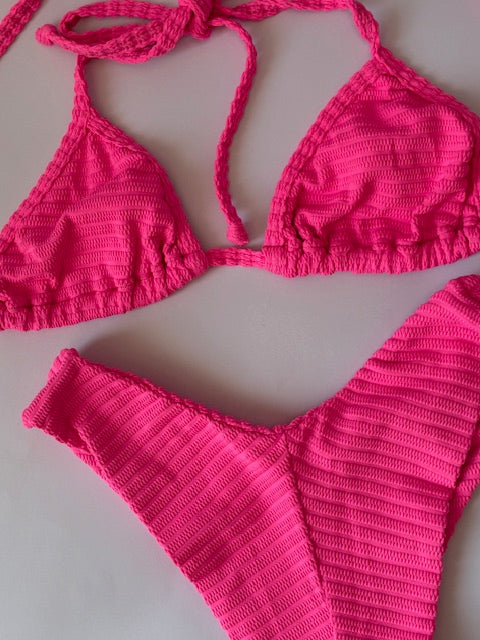 CONJUNTO ROSA SHOCK TALLA S