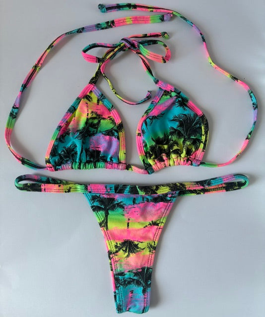 CONJUNTO PALMERAS NEGRAS TALLA M
