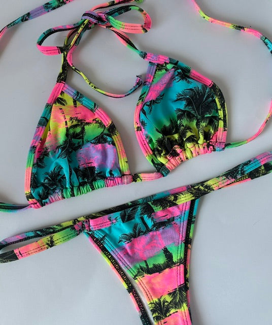 CONJUNTO PALMERAS NEGRAS TALLA M