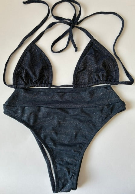 CONJUNTO AZUL MARINO BRILLITOS TALLA M