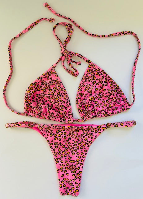 CONJUNTO ROSA LEOPARDO TALLA L