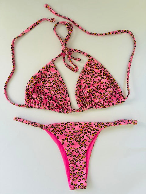 CONJUNTO ROSA LEOPARDO TALLA L