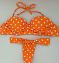 Conjunto Naranja Lunares