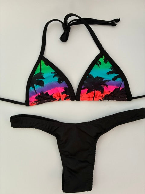 Conjunto Palmeras Black