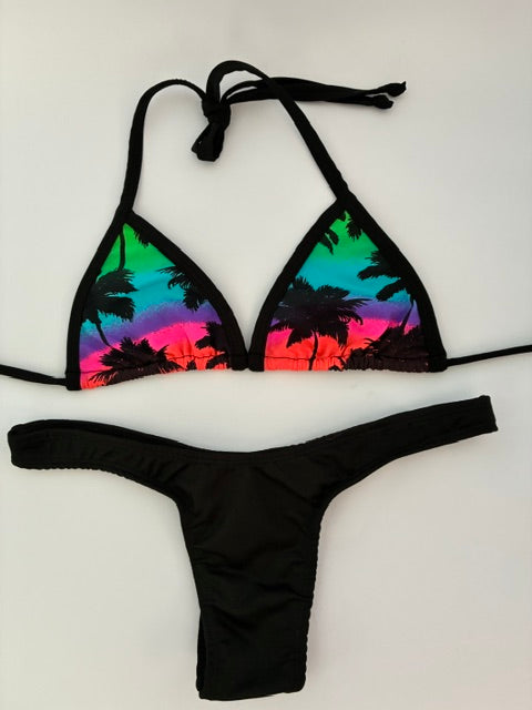 Conjunto Palmeras Black