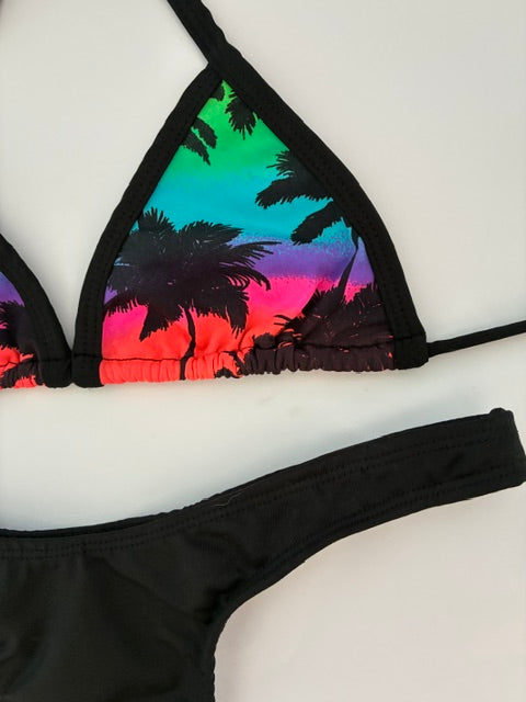 Conjunto Palmeras Black