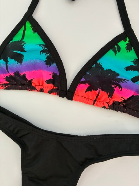 Conjunto Palmeras Black