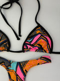 Detalle tejido Acuarela Brasil - bikini brasileño estampado acuarela colores pastel 38 Grados