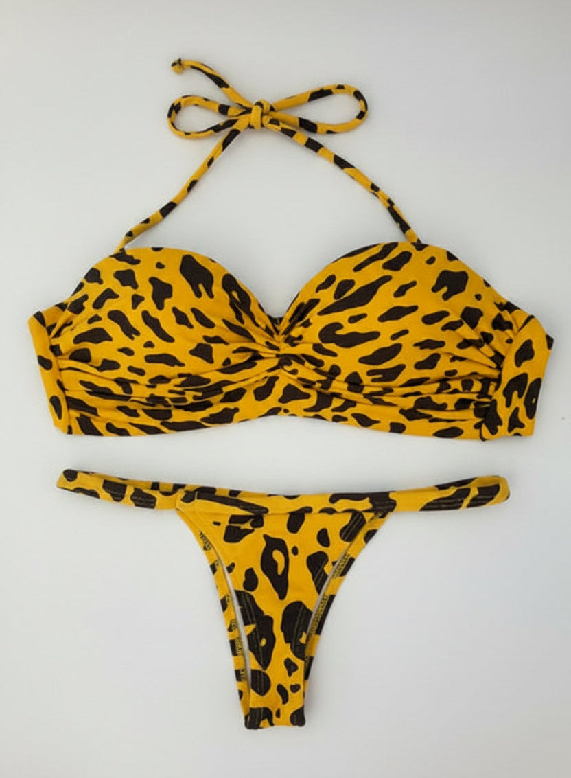 Conjunto Leopardo Amarillo