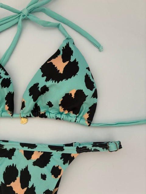 Conjunto Leopardo Azul