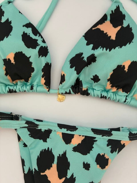 Conjunto Leopardo Azul