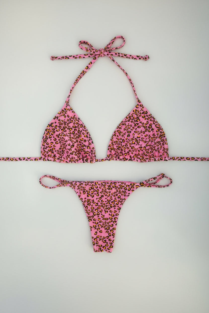 Conjunto Rosa Leopardo