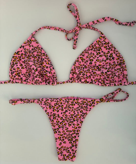 Conjunto Rosa Leopardo