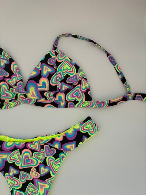 Conjunto Negro Corazones