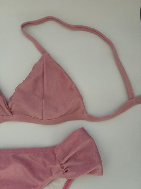 Conjunto Rosa Metalizado
