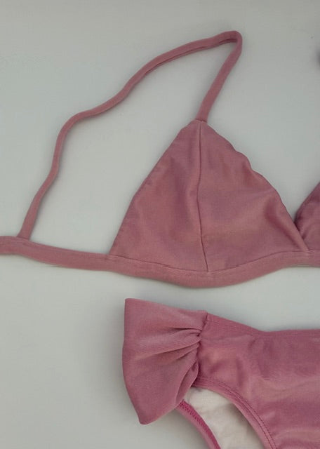 Conjunto Rosa Metalizado