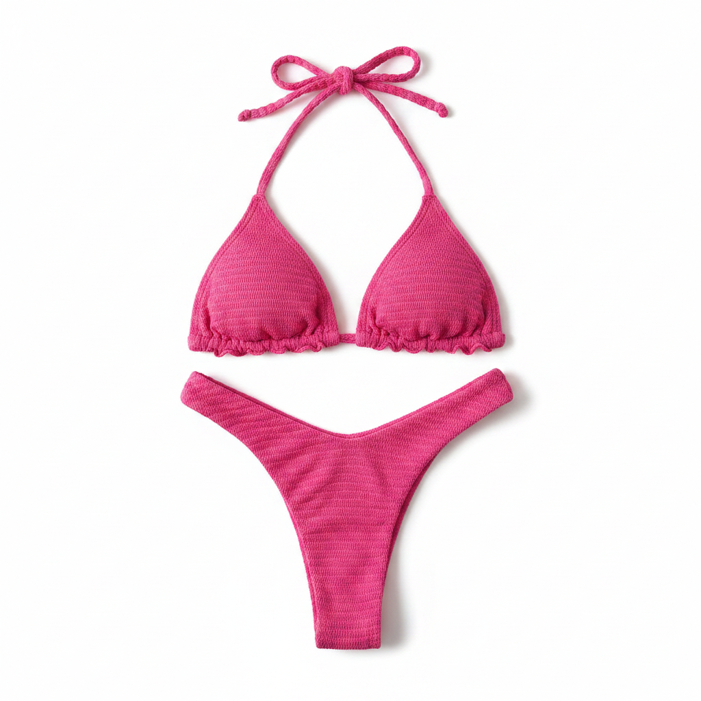 Fucsia smocked - Fondo blanco