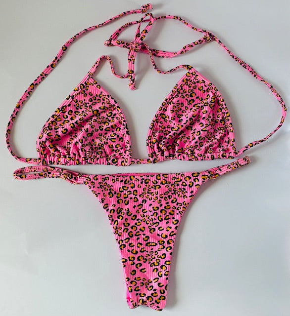 CONJUNTO ROSA LEOPARDO TALLA L