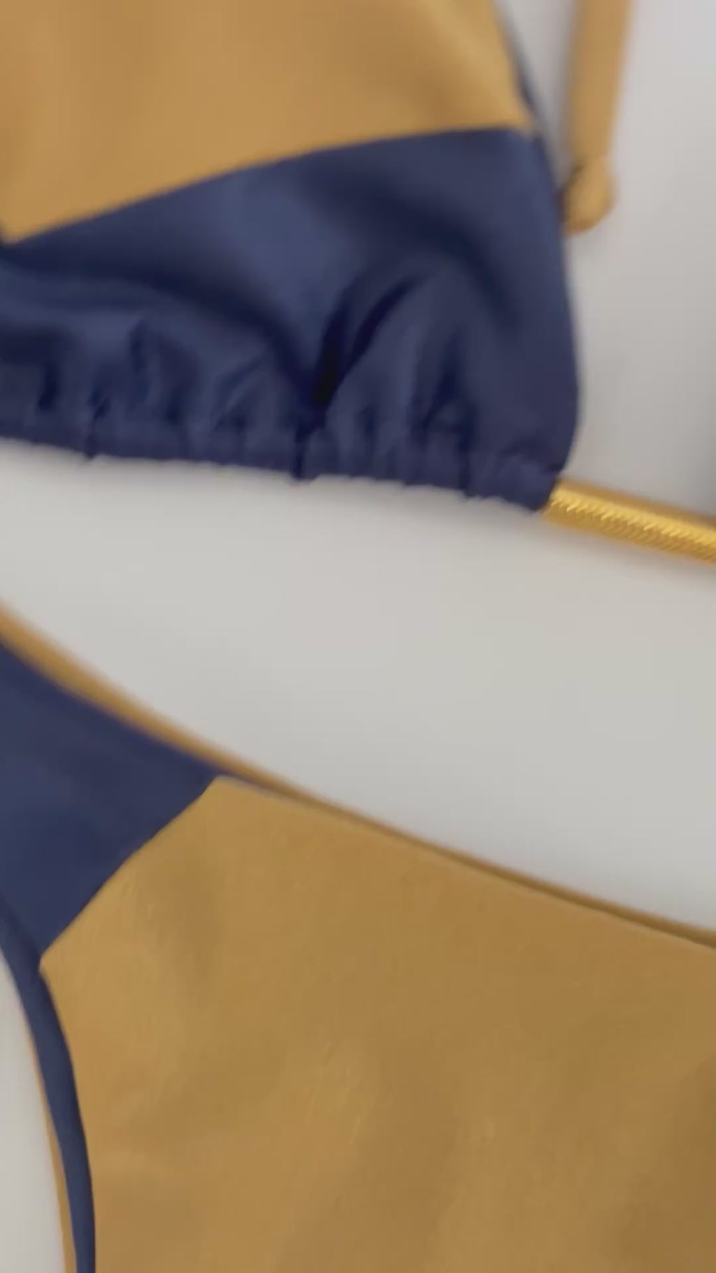 Conjunto Azul Dorado