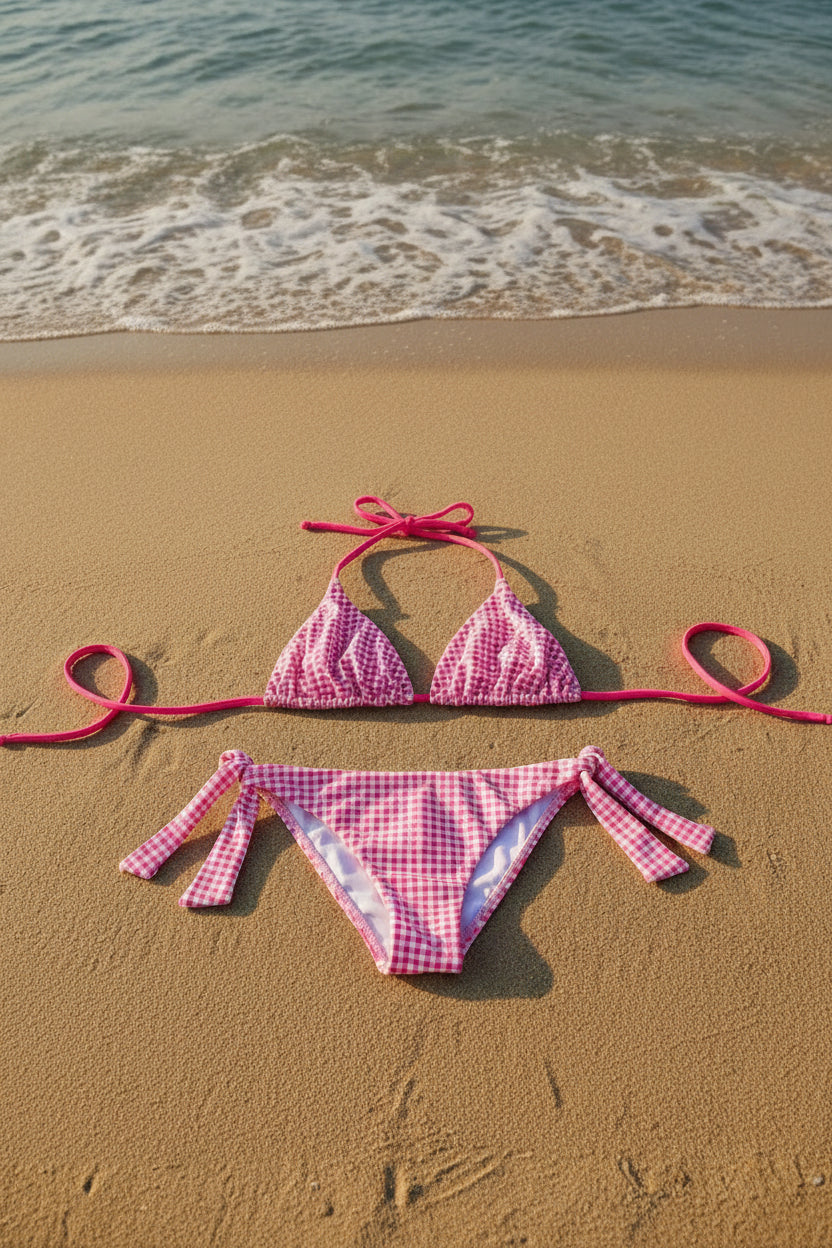 Conjunto Rosa Vichy